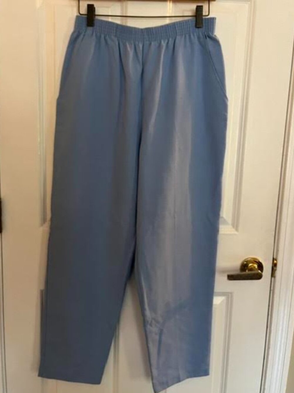 Light blue pants, feels like cotton, Briggs, size 12